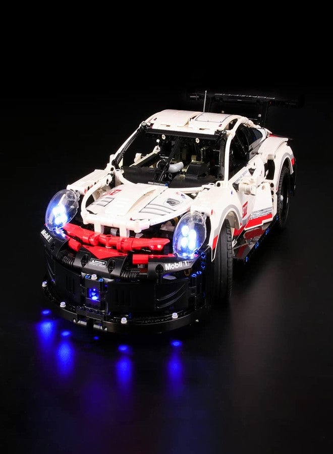GEAMENT Bricks Light Kit for Technic Porsche 911 RSR Race Car Building Blocks Model Compatible with Lego 42096 (Model Set Not Included) - Image 1